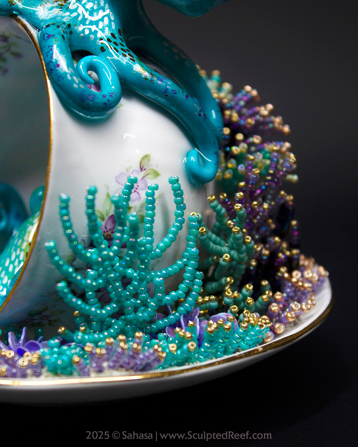 No.17 "Reef Dreams VII" Sculpted Reef Series - Caribbean Reef Octopus Sculpture