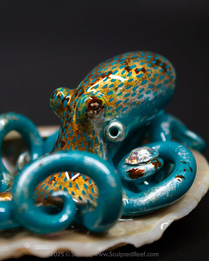 ARLETTE - Shelltopus - OOAK Caribbean Reef Octopus Sculpture