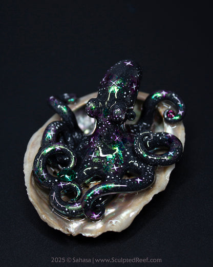 SIDRA - Shelltopus - OOAK Nebula Octopus Sculpture