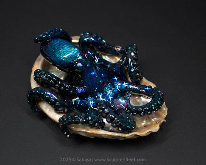 MERIDEL - Shelltopus - OOAK Nebula Octopus Sculpture