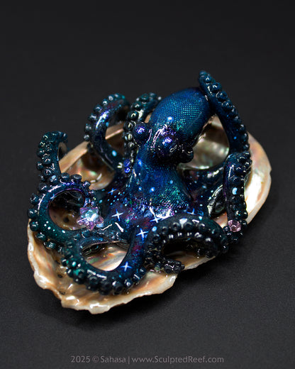 MERIDEL - Shelltopus - OOAK Nebula Octopus Sculpture