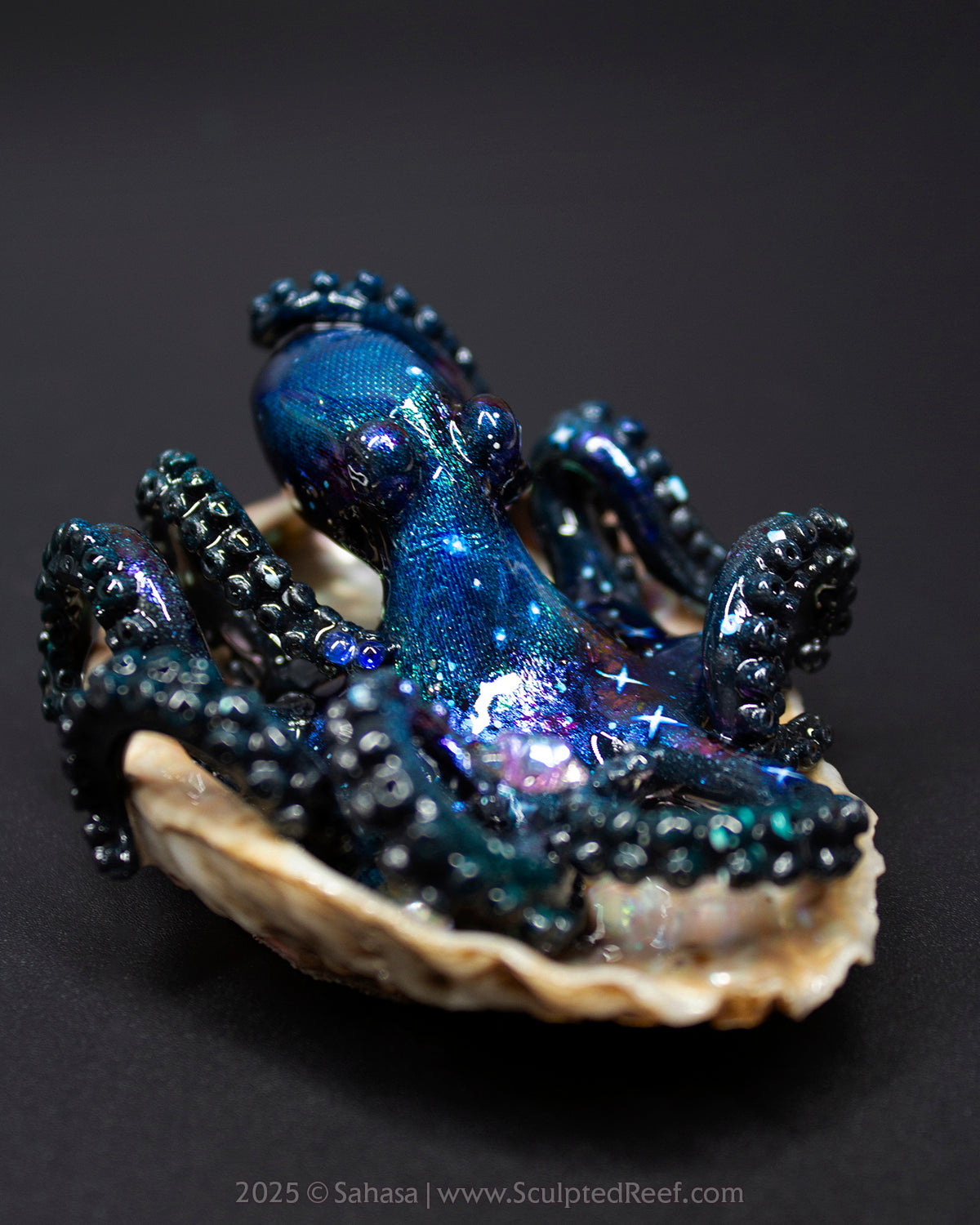 MERIDEL - Shelltopus - OOAK Nebula Octopus Sculpture