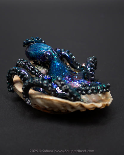 MERIDEL - Shelltopus - OOAK Nebula Octopus Sculpture
