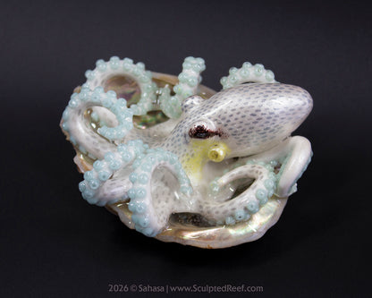 SARIYA - Shelltopus - OOAK Coconut Octopus Sculpture