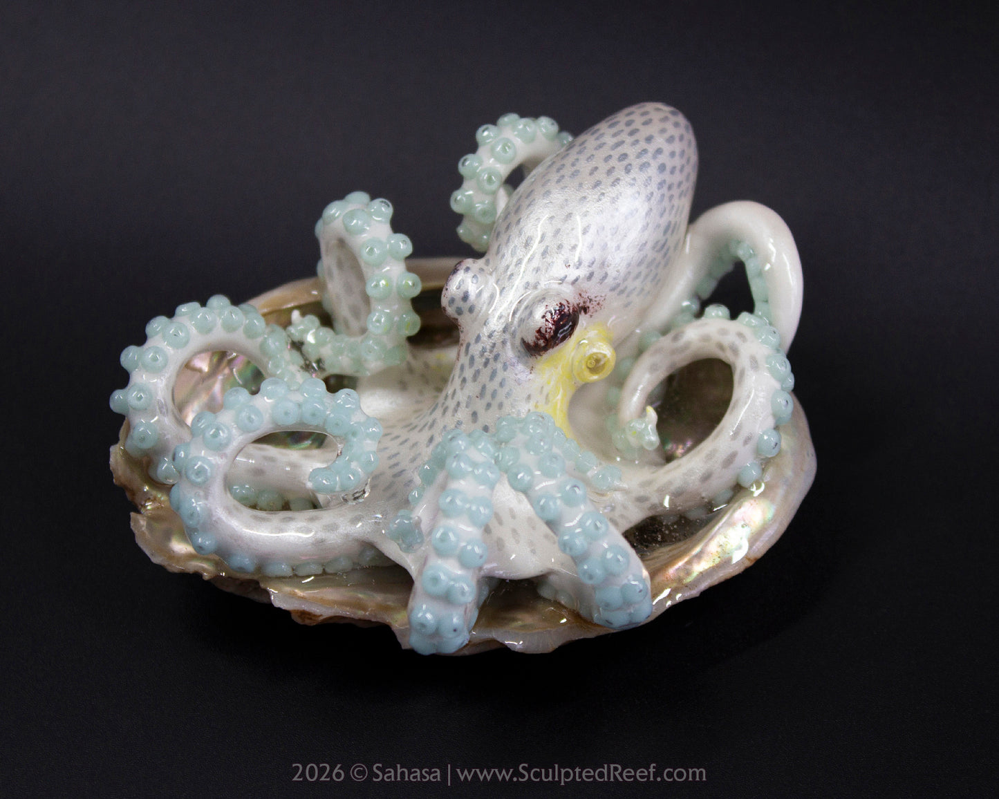 SARIYA - Shelltopus - OOAK Coconut Octopus Sculpture