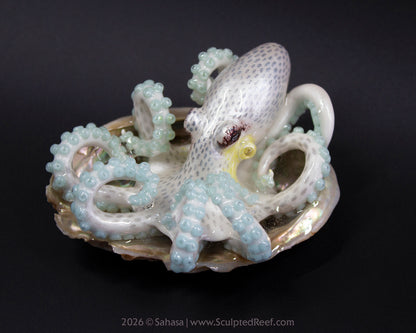 SARIYA - Shelltopus - OOAK Coconut Octopus Sculpture