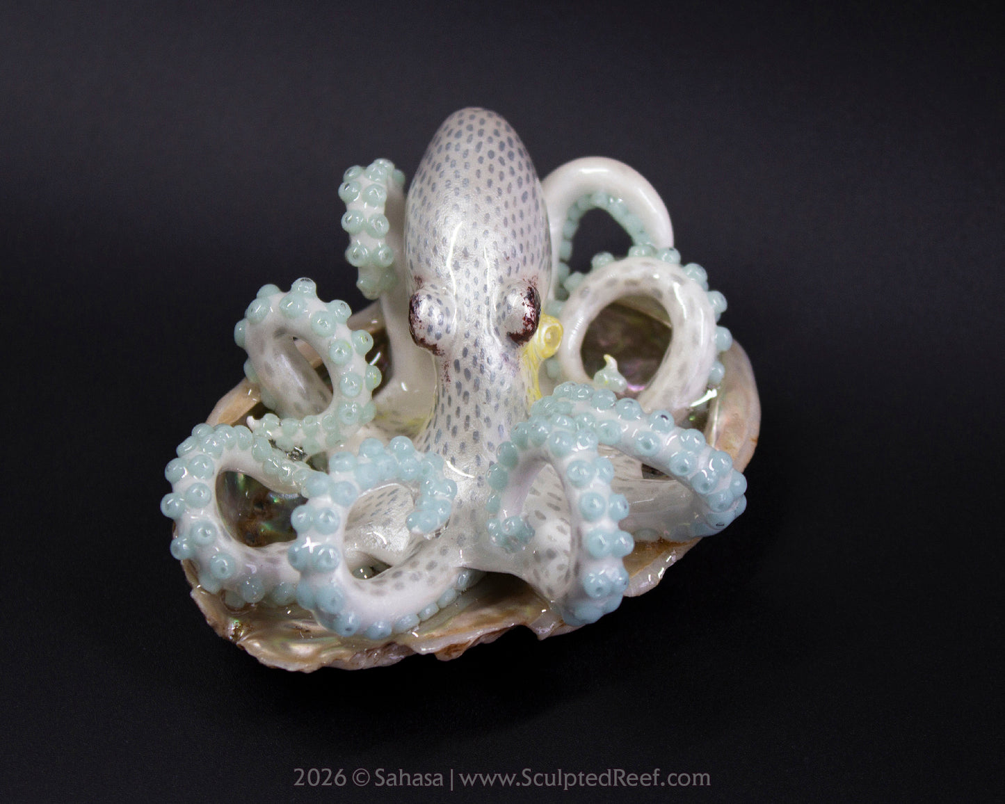 SARIYA - Shelltopus - OOAK Coconut Octopus Sculpture