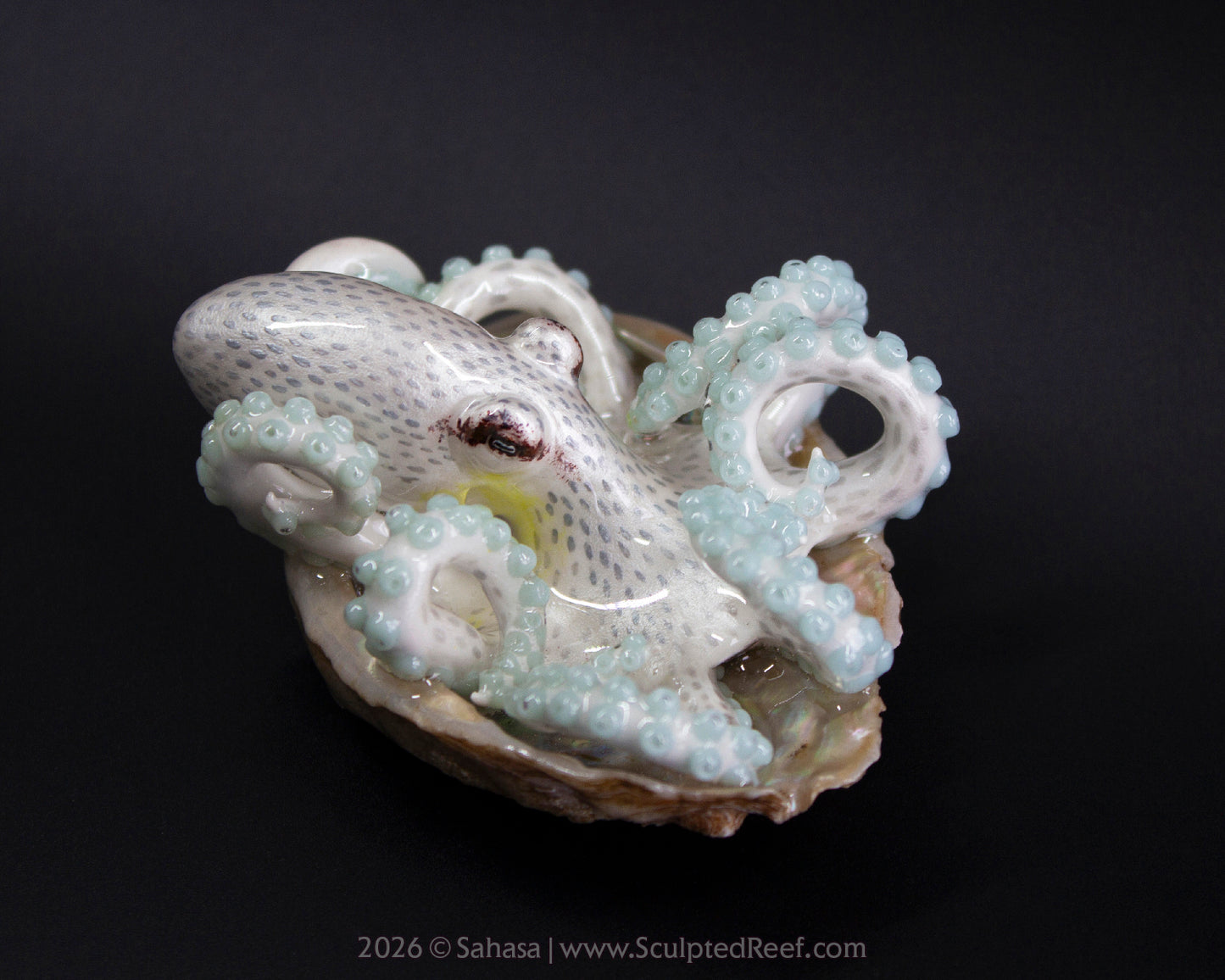 SARIYA - Shelltopus - OOAK Coconut Octopus Sculpture