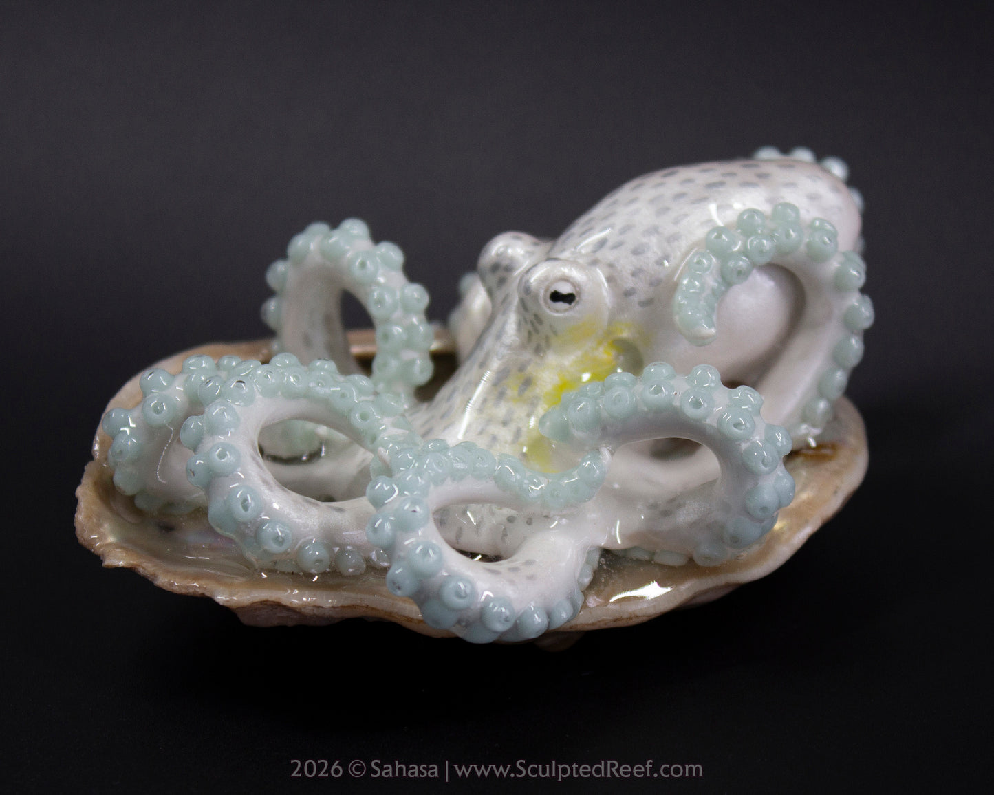 WULAN - Shelltopus - OOAK Coconut Octopus Sculpture
