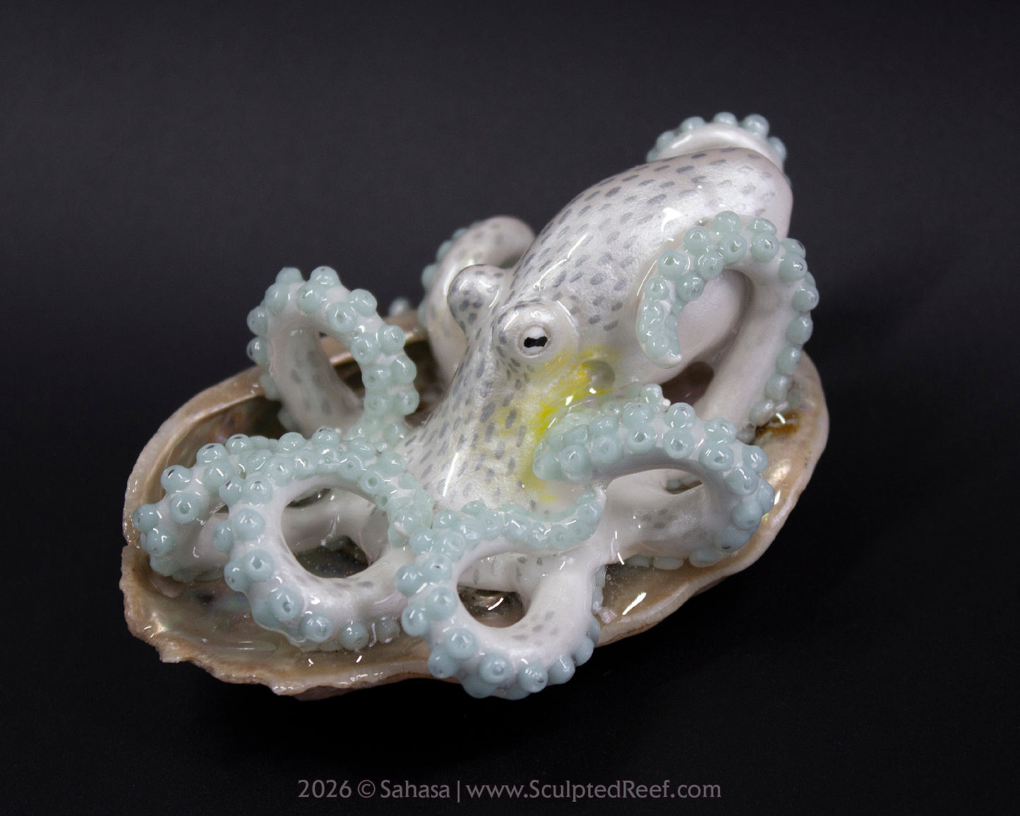 WULAN - Shelltopus - OOAK Coconut Octopus Sculpture
