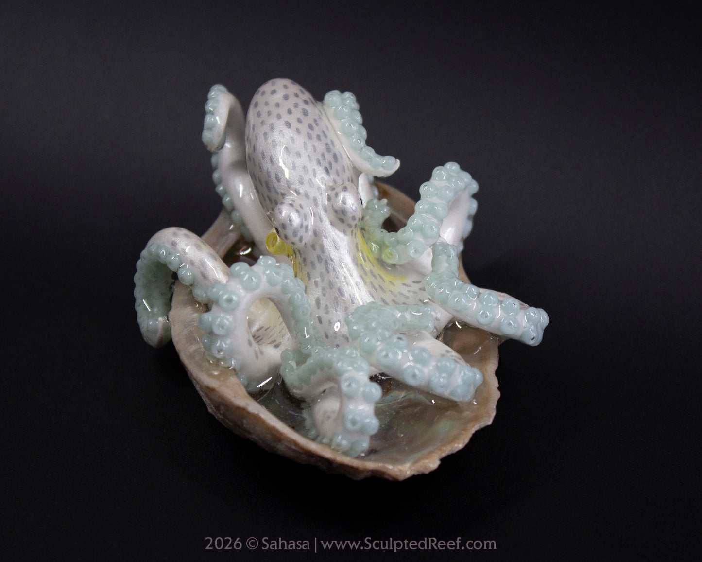 WULAN - Shelltopus - OOAK Coconut Octopus Sculpture