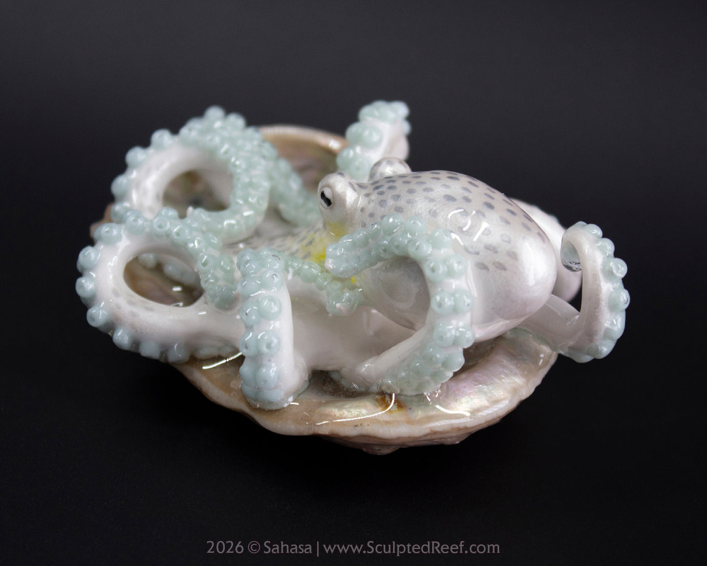 WULAN - Shelltopus - OOAK Coconut Octopus Sculpture