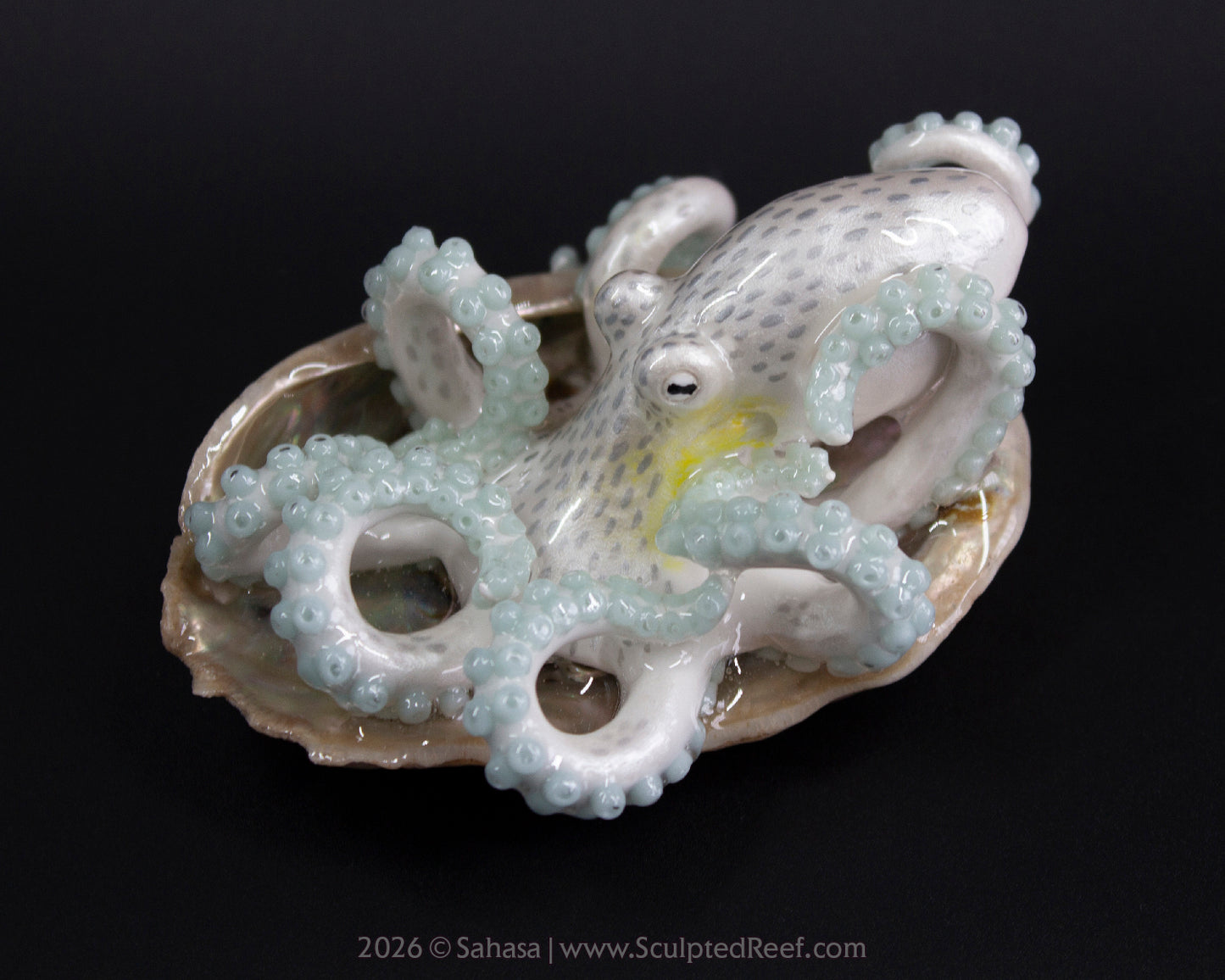 WULAN - Shelltopus - OOAK Coconut Octopus Sculpture