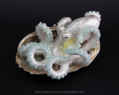 WULAN - Shelltopus - OOAK Coconut Octopus Sculpture