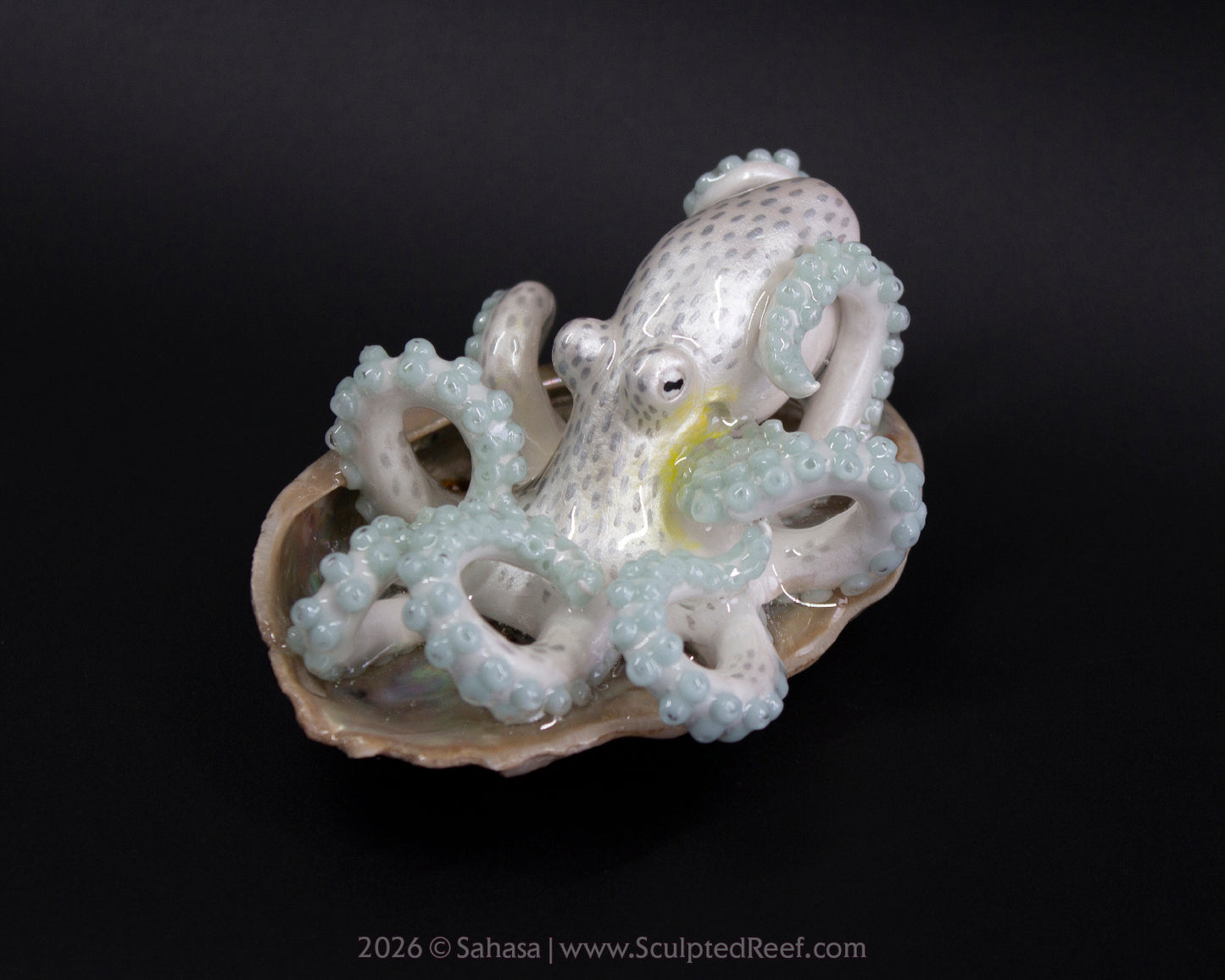 WULAN - Shelltopus - OOAK Coconut Octopus Sculpture