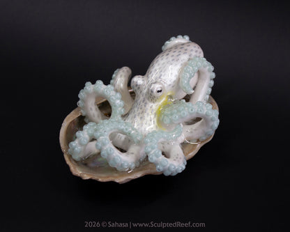 WULAN - Shelltopus - OOAK Coconut Octopus Sculpture