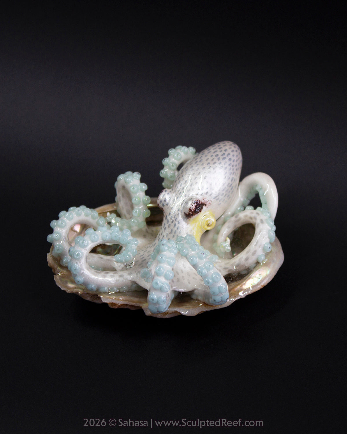 SARIYA - Shelltopus - OOAK Coconut Octopus Sculpture