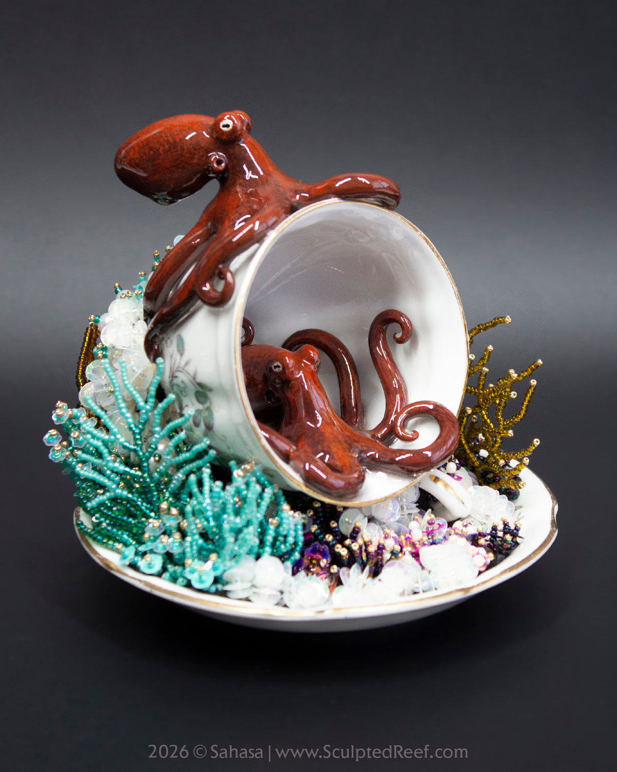 No.21 "Octopus Garden XI" Sculpted Reef Series - Giant Pacific Octopus Sculpture