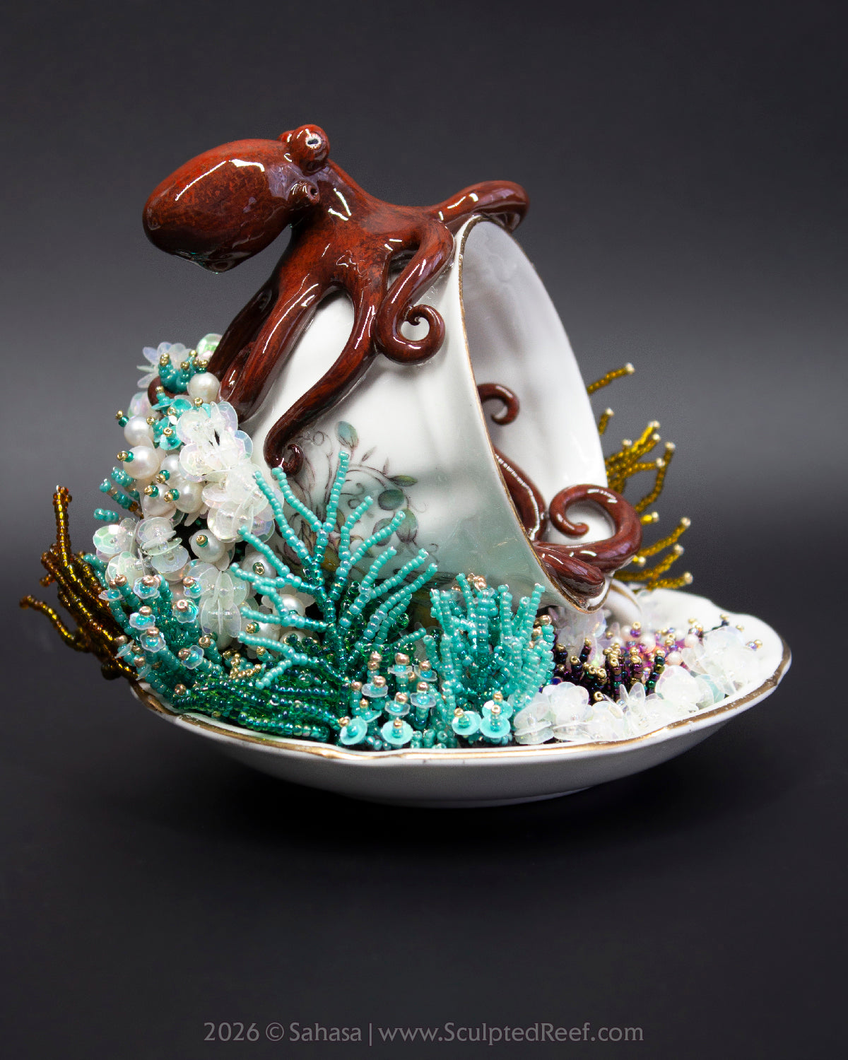 No.21 "Octopus Garden XI" Sculpted Reef Series - Giant Pacific Octopus Sculpture