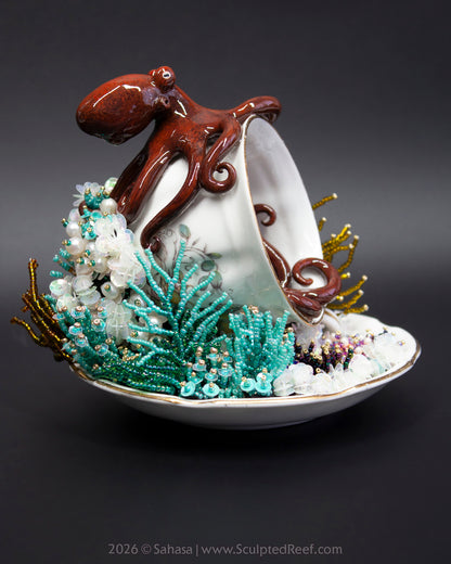 No.21 "Octopus Garden XI" Sculpted Reef Series - Giant Pacific Octopus Sculpture