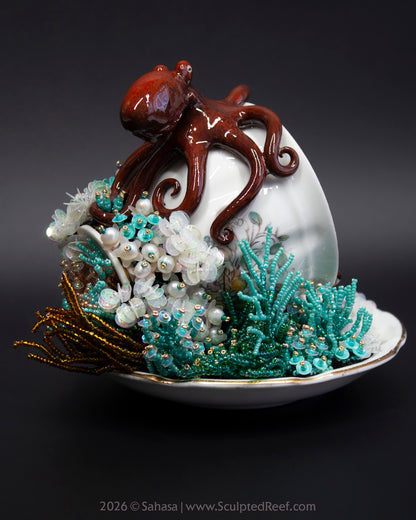 No.21 "Octopus Garden XI" Sculpted Reef Series - Giant Pacific Octopus Sculpture