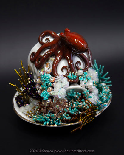 No.21 "Octopus Garden XI" Sculpted Reef Series - Giant Pacific Octopus Sculpture