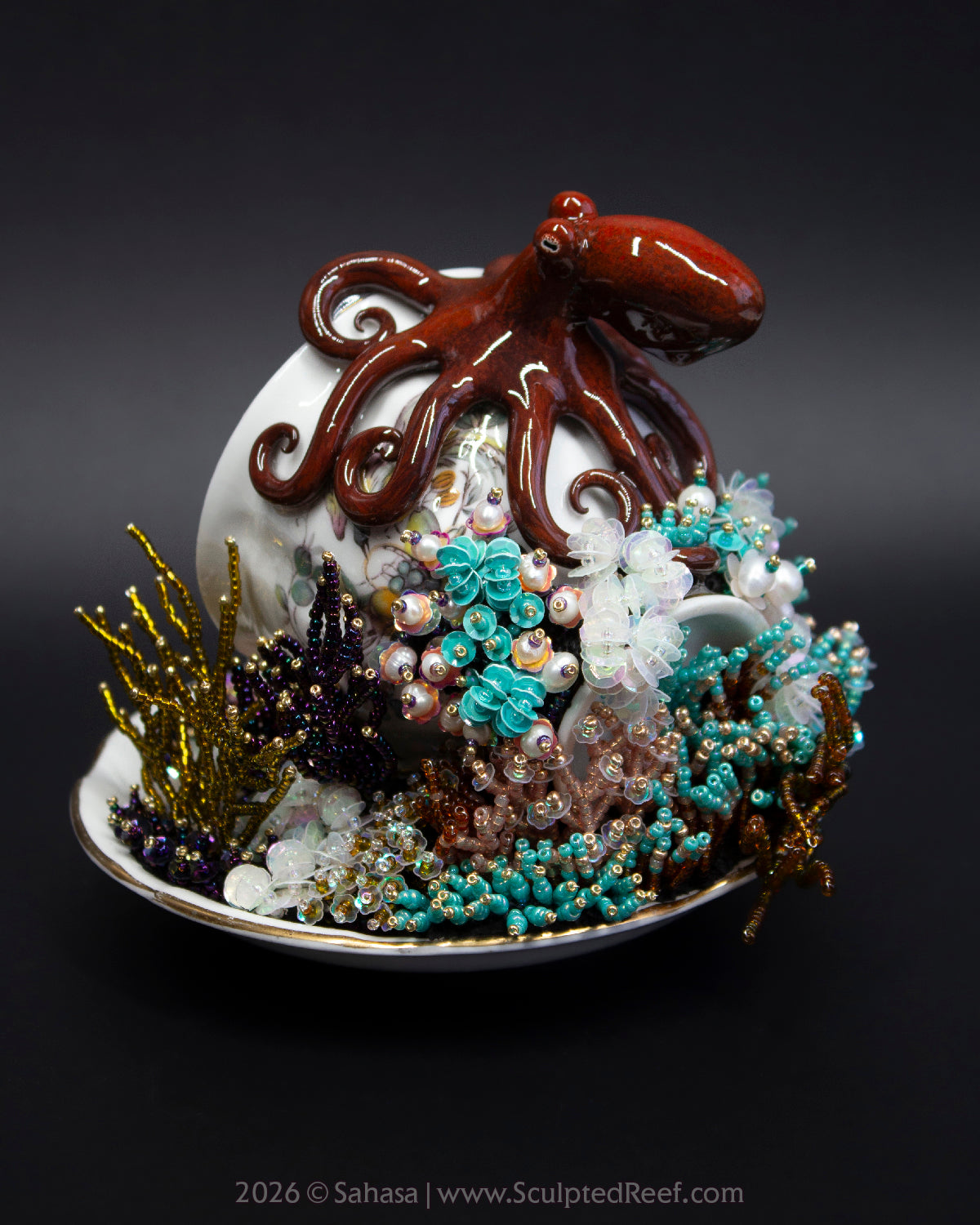 No.21 "Octopus Garden XI" Sculpted Reef Series - Giant Pacific Octopus Sculpture
