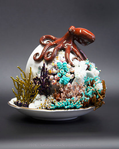 No.21 "Octopus Garden XI" Sculpted Reef Series - Giant Pacific Octopus Sculpture