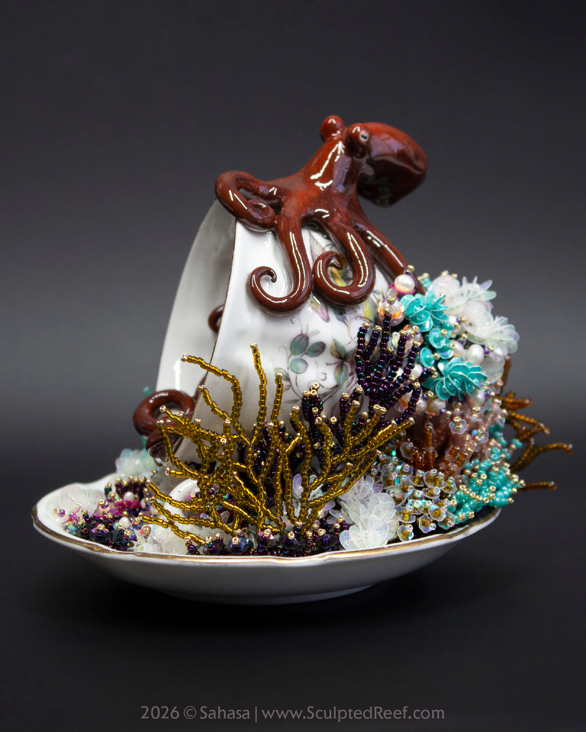 No.21 "Octopus Garden XI" Sculpted Reef Series - Giant Pacific Octopus Sculpture
