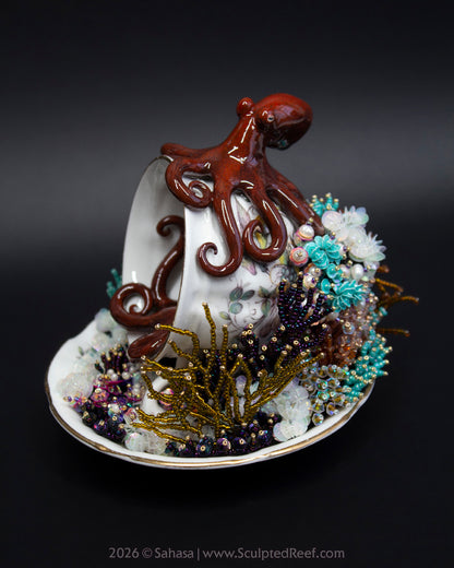 No.21 "Octopus Garden XI" Sculpted Reef Series - Giant Pacific Octopus Sculpture