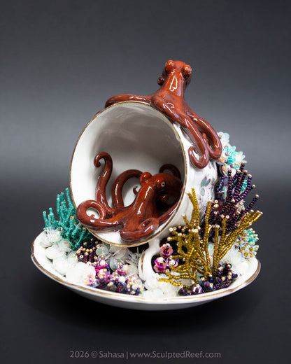 No.21 "Octopus Garden XI" Sculpted Reef Series - Giant Pacific Octopus Sculpture