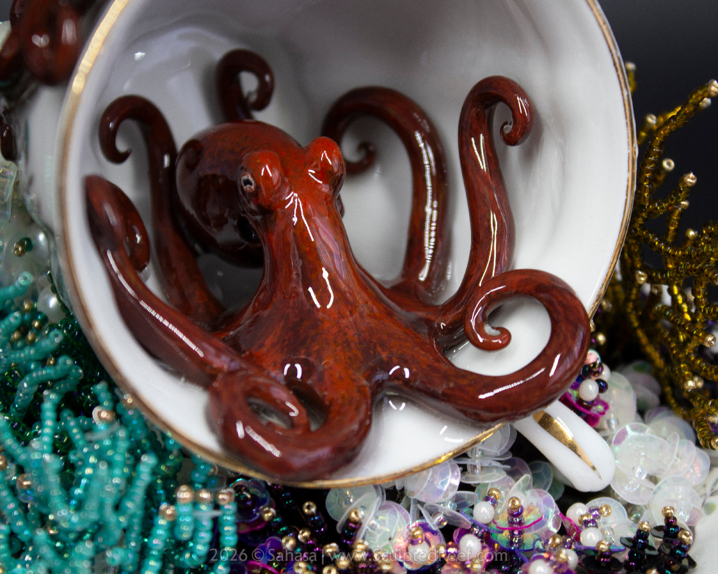 No.21 "Octopus Garden XI" Sculpted Reef Series - Giant Pacific Octopus Sculpture