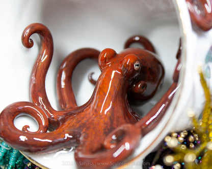 No.21 "Octopus Garden XI" Sculpted Reef Series - Giant Pacific Octopus Sculpture