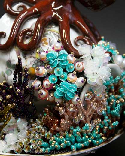 No.21 "Octopus Garden XI" Sculpted Reef Series - Giant Pacific Octopus Sculpture