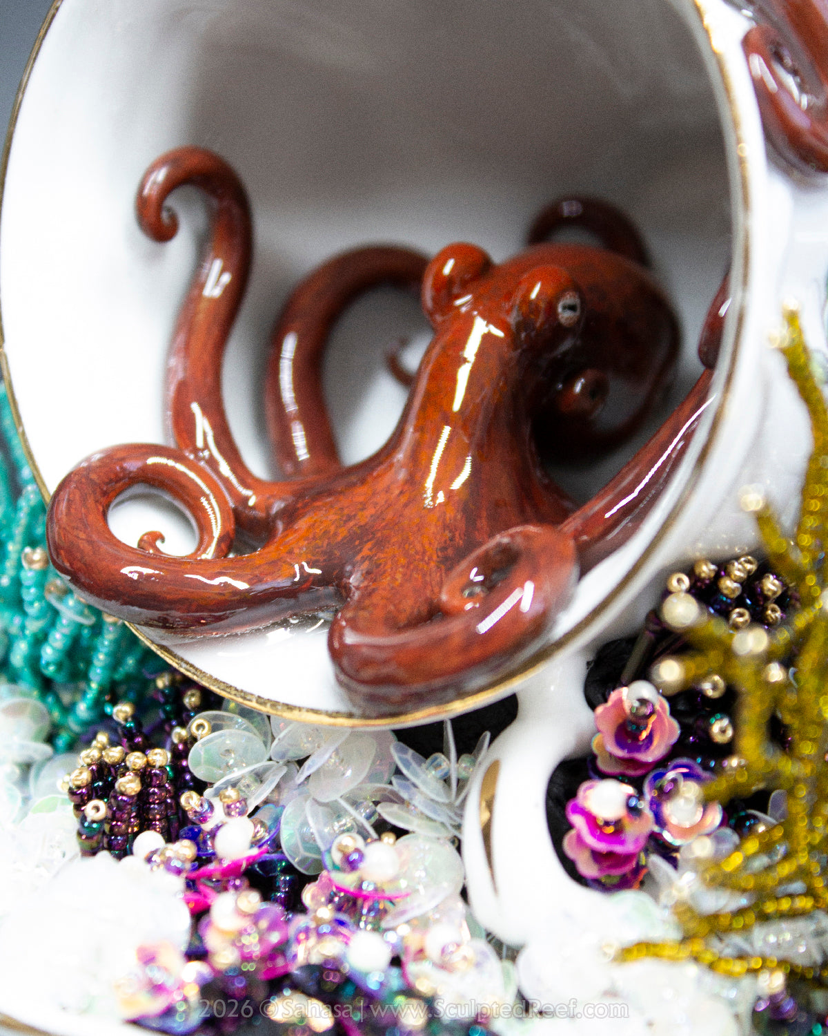No.21 "Octopus Garden XI" Sculpted Reef Series - Giant Pacific Octopus Sculpture