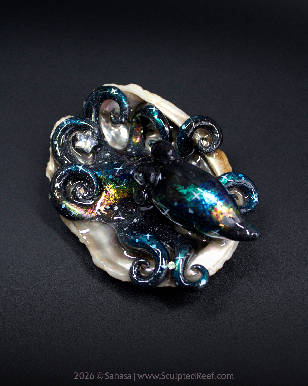 THALASSA - Shelltopus - OOAK Nebula Octopus Sculpture