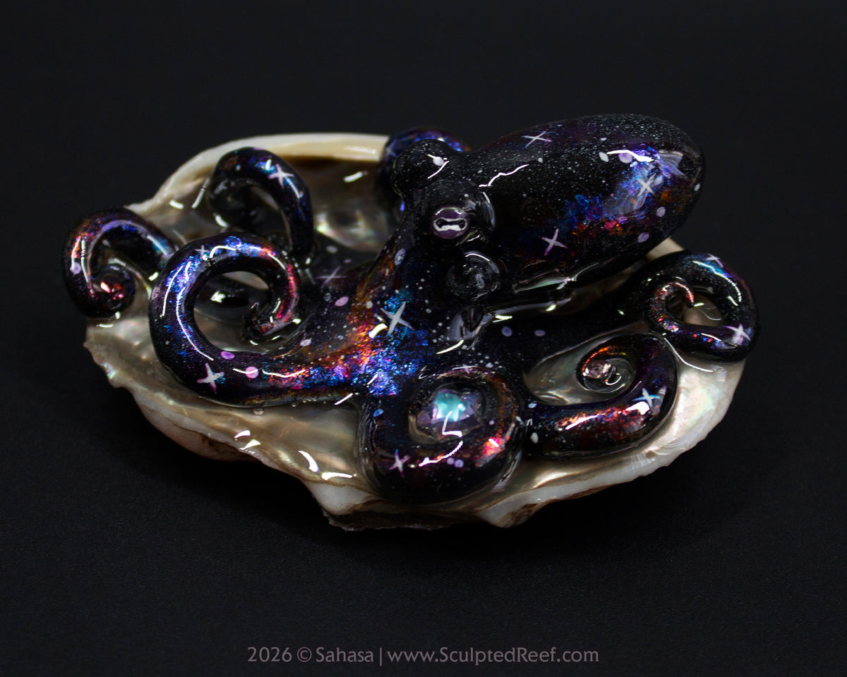 AMALTHEA - Shelltopus - OOAK Nebula Octopus Sculpture