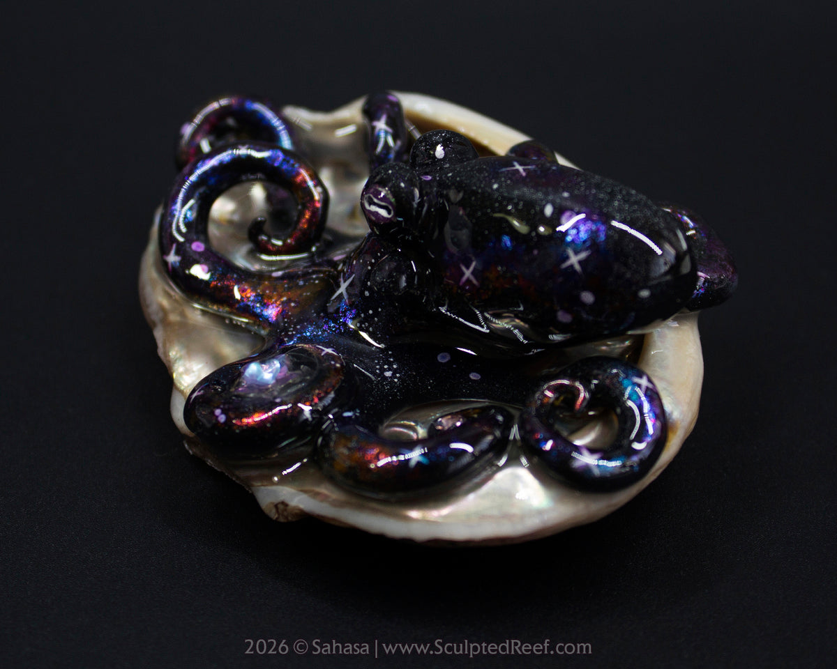 AMALTHEA - Shelltopus - OOAK Nebula Octopus Sculpture