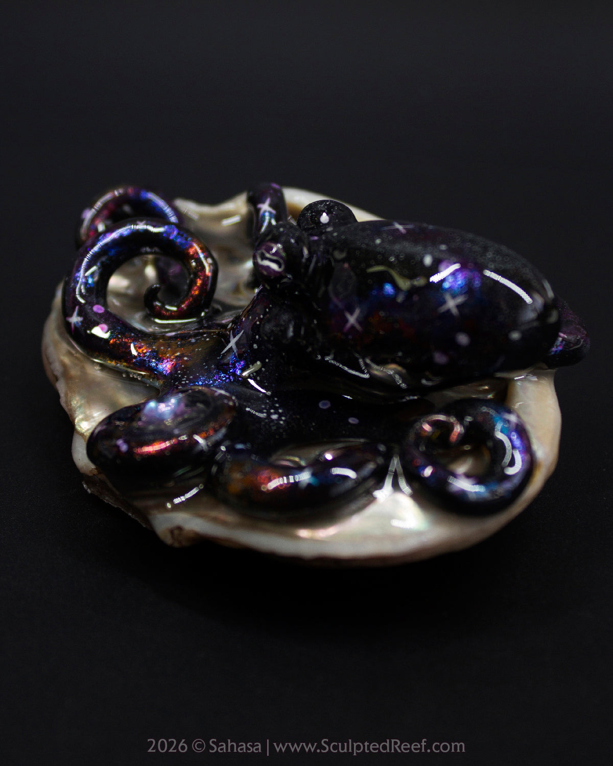 AMALTHEA - Shelltopus - OOAK Nebula Octopus Sculpture