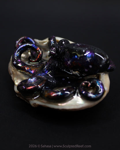 AMALTHEA - Shelltopus - OOAK Nebula Octopus Sculpture
