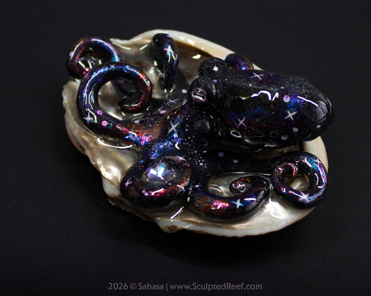 AMALTHEA - Shelltopus - OOAK Nebula Octopus Sculpture