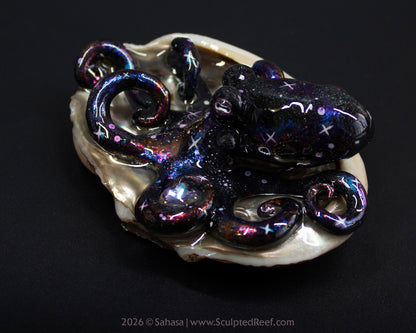 AMALTHEA - Shelltopus - OOAK Nebula Octopus Sculpture