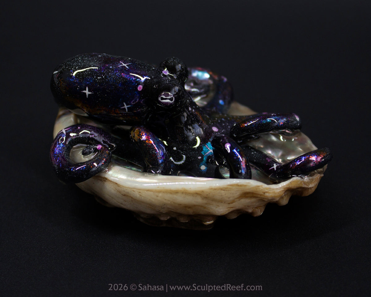 AMALTHEA - Shelltopus - OOAK Nebula Octopus Sculpture