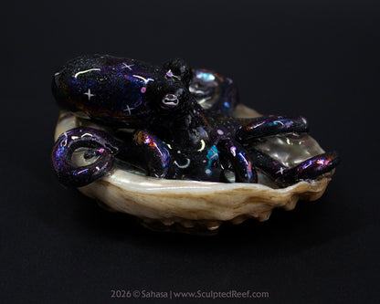 AMALTHEA - Shelltopus - OOAK Nebula Octopus Sculpture