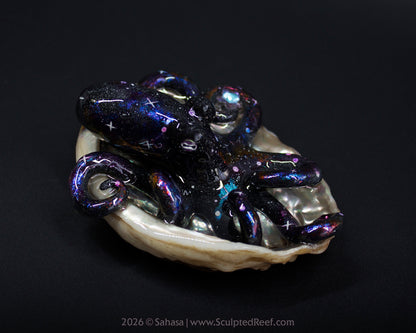 AMALTHEA - Shelltopus - OOAK Nebula Octopus Sculpture