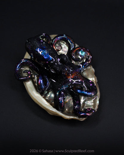 AMALTHEA - Shelltopus - OOAK Nebula Octopus Sculpture
