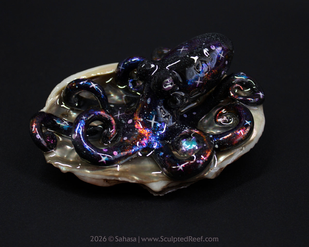 AMALTHEA - Shelltopus - OOAK Nebula Octopus Sculpture