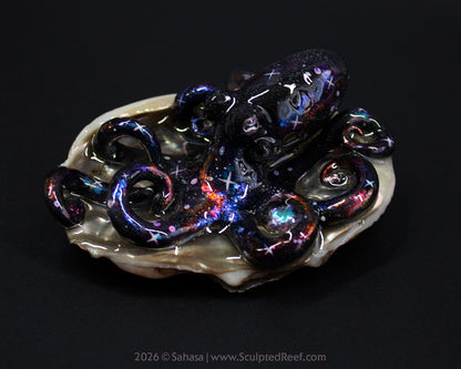 AMALTHEA - Shelltopus - OOAK Nebula Octopus Sculpture