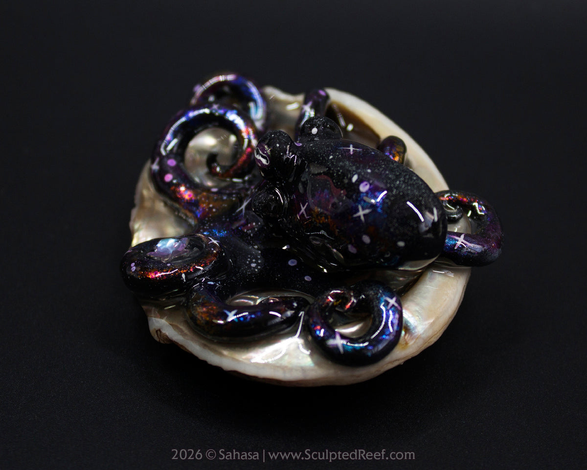 AMALTHEA - Shelltopus - OOAK Nebula Octopus Sculpture