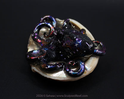 AMALTHEA - Shelltopus - OOAK Nebula Octopus Sculpture